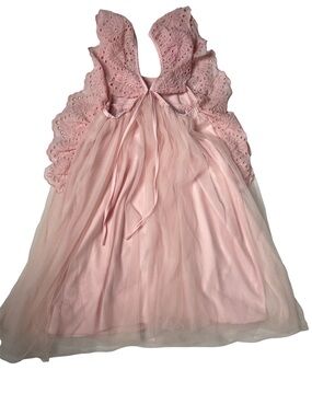 Poppies and Roses Pink Lace Tulle Dress